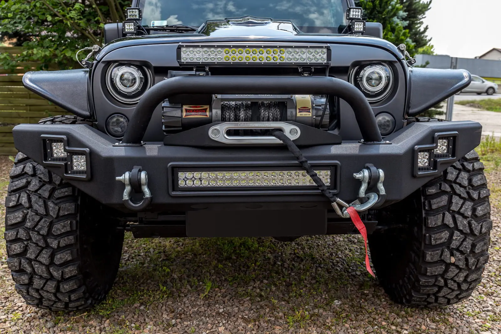 Frontfanger Jeep Wrangler JK 2006 - 2018 | LP California med LED – bilde 5