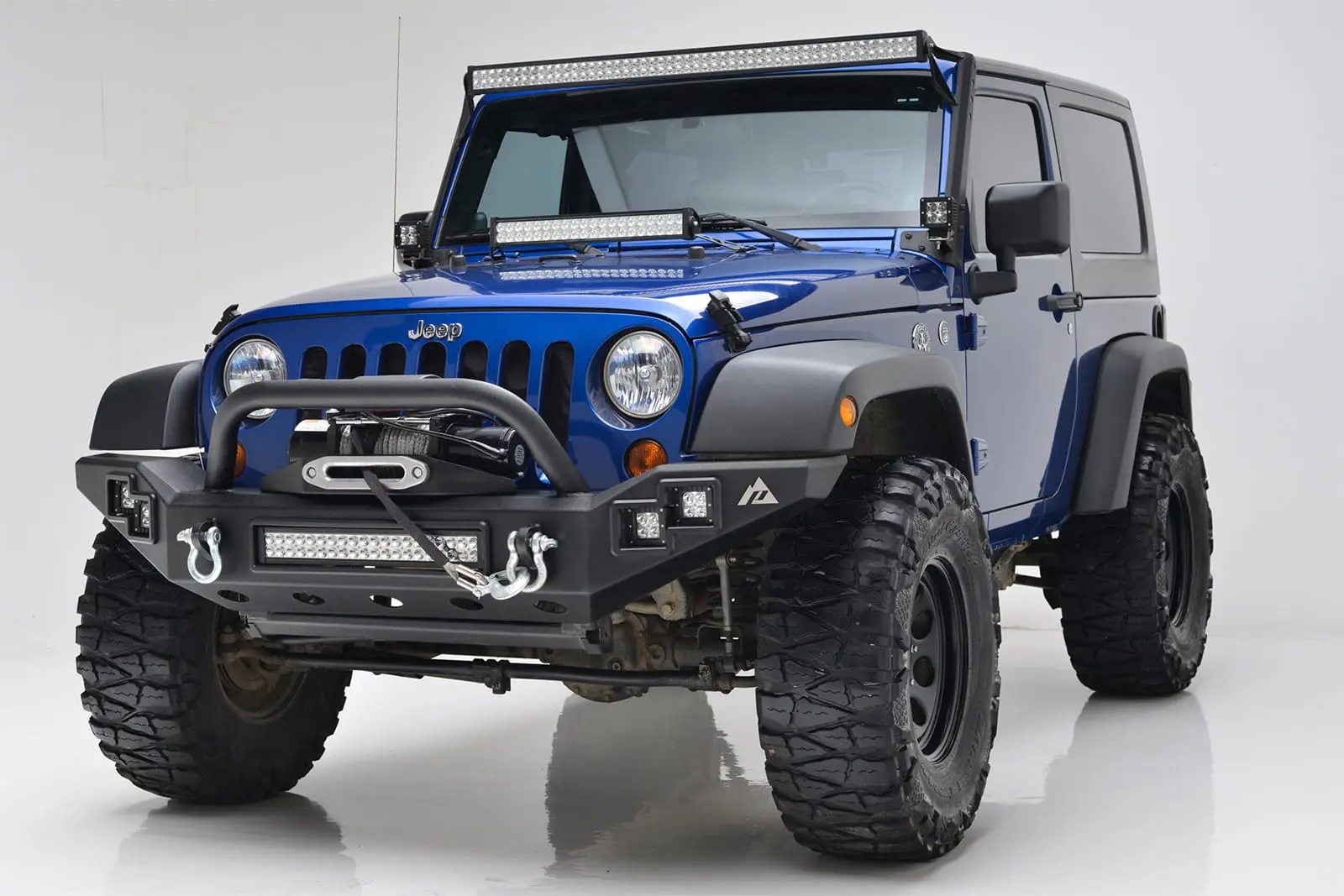 Frontfanger Jeep Wrangler JK 2006 - 2018 | LP California med LED – bilde 6