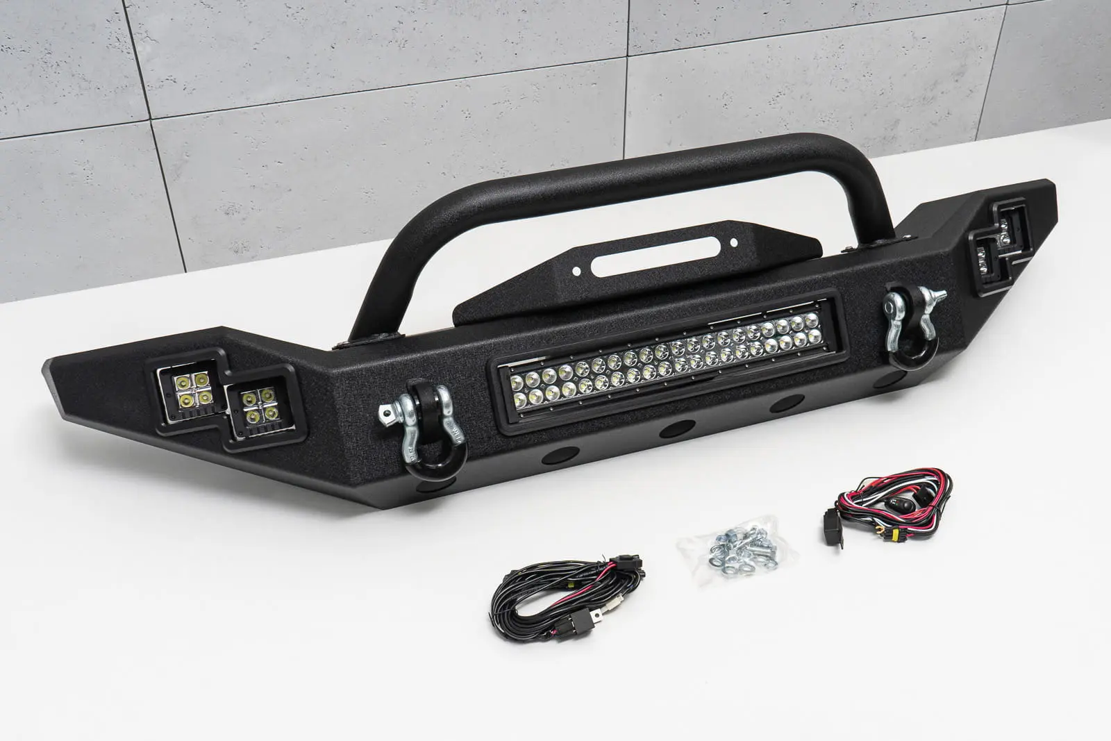 Frontfanger Jeep Wrangler JK 2006 - 2018 | LP California med LED – bilde 9