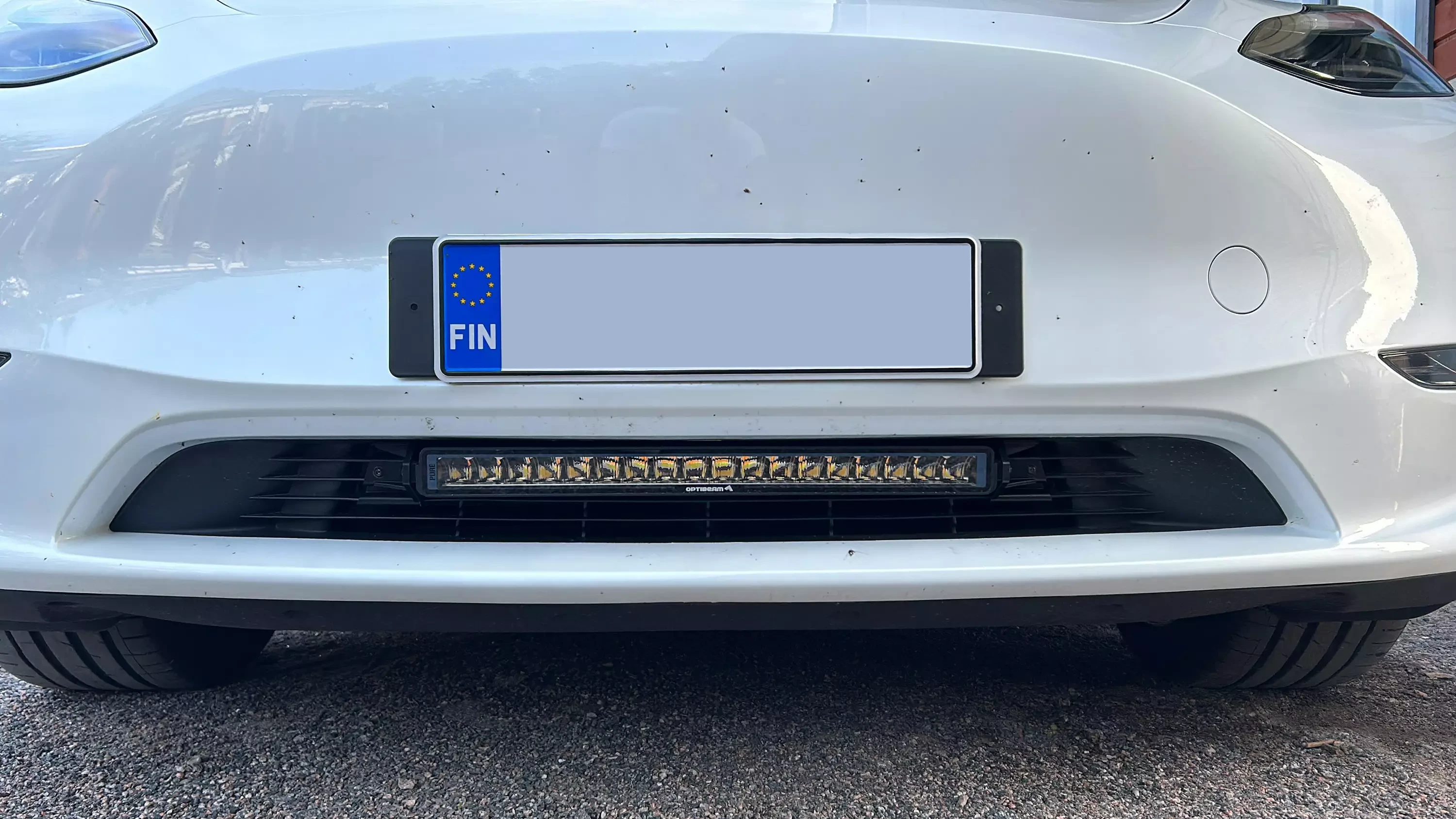 Frontfanger LED Kit Tesla Model Y 2020 - 2025 │ Ekstralyspakke Optibeam Pure 506 Bumper Kit – bilde 3