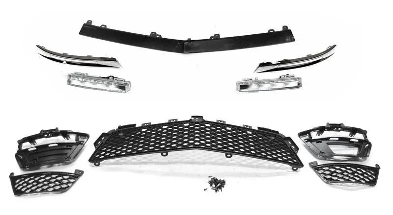 Frontfanger + LED Mercedes-Benz C (W204 / S204 / C204) 2011-2014 | C63 AMG Design PDC – bilde 3