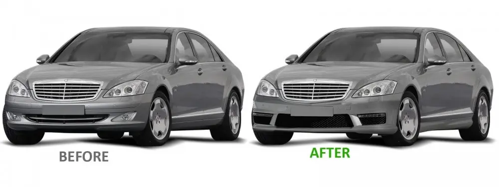 Frontfanger Mercedes-Benz S (W221) 2005-2013 | S63 AMG Design – bilde 3