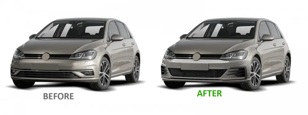 Frontfanger VW Golf 7 2017-2019 |GTI Design PDC – bilde 4