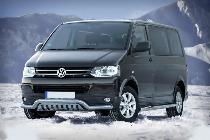 Frontfangerbeskyttelse rør nedre VW T5 2010-2015 m/underkjørseksjonsplate