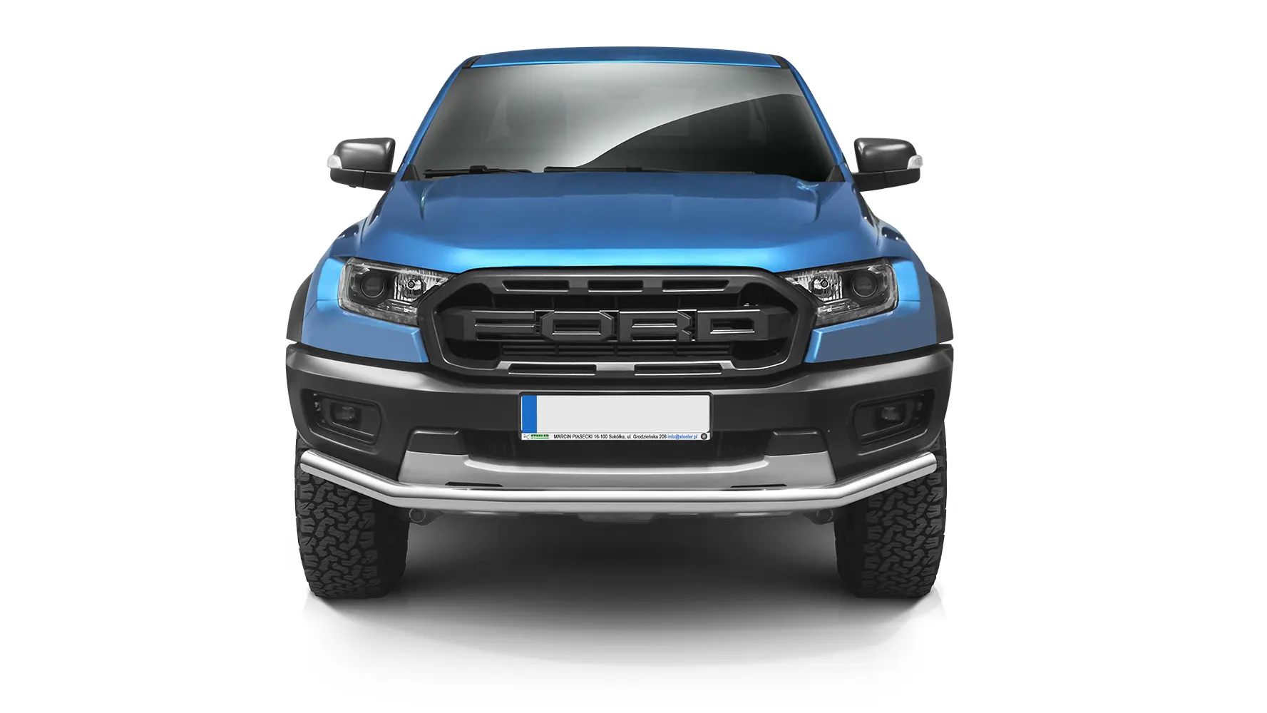 Frontfangerbeskytter rør nedre Ford Ranger Raptor 2018 - 2022