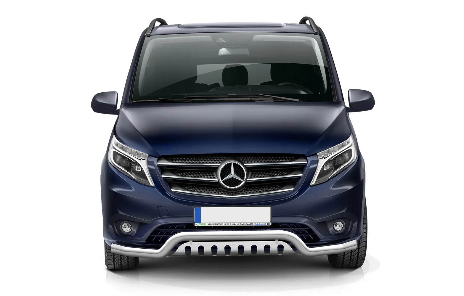 Frontfangerbeskytter rør nedre Mercedes-Benz Vito (W447) 2014 - 2023 │ med underseksjonsplate
