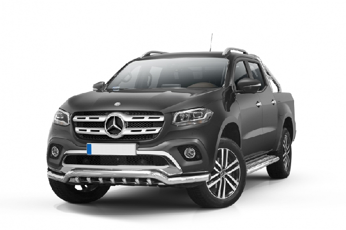 Frontfangerbeskytter rør nedre Mercedes-Benz X-Klasse 2017 - 2020 │ med underseksjonsgril