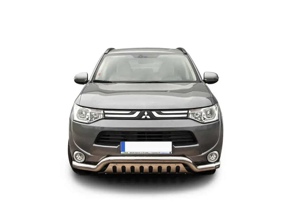 Frontfangerbeskytter rør nedre Mitsubishi Outlander III 2012 - 2015 │ med underseksjonsplate