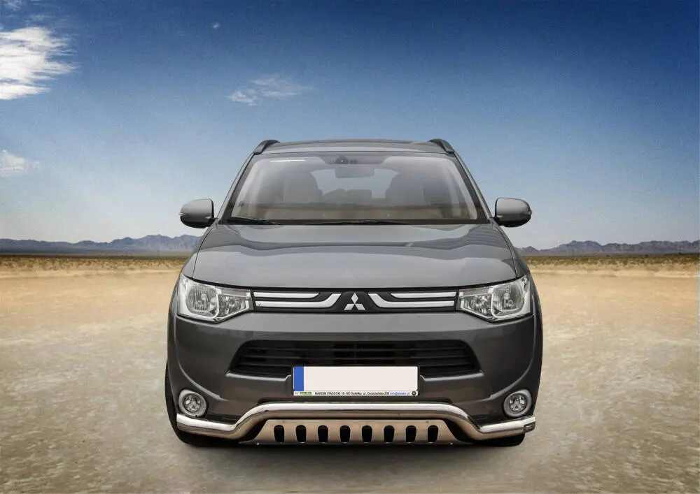 Frontfangerbeskytter rør nedre Mitsubishi Outlander III 2012 - 2015 │ med underseksjonsplate – bilde 2