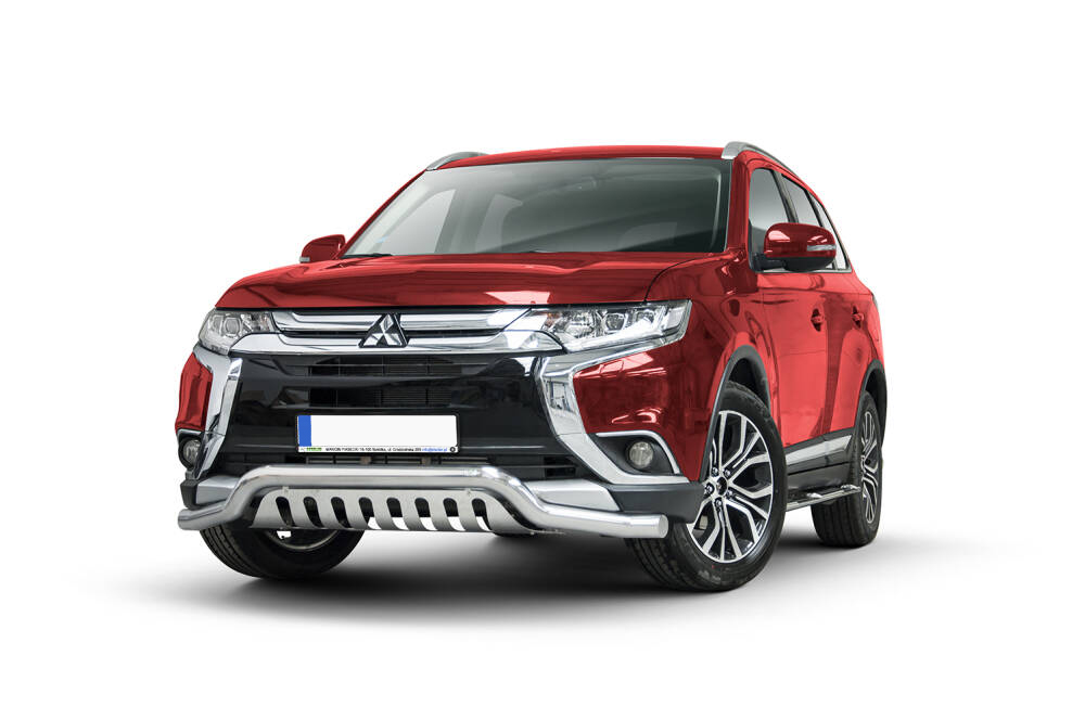 Frontfangerbeskytter rør nedre Mitsubishi Outlander III 2015 - 2018 │ med underseksjonsplate