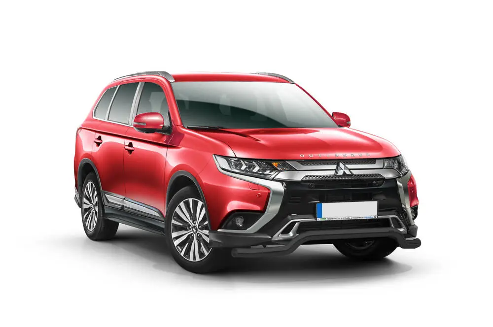 Frontfangerbeskytter rør nedre Mitsubishi Outlander III 2018 - 2022 | Black Edition