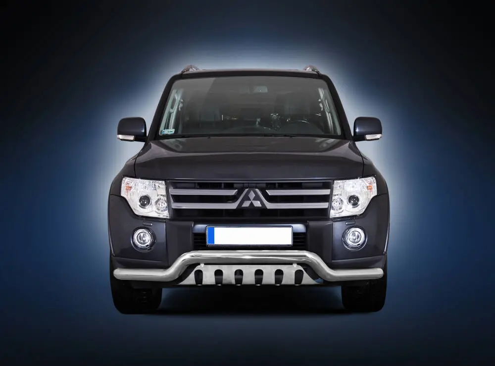 Frontfangerbeskytter rør nedre Mitsubishi Pajero IV 2006 - 2015 │ med underseksjonsplate – bilde 2