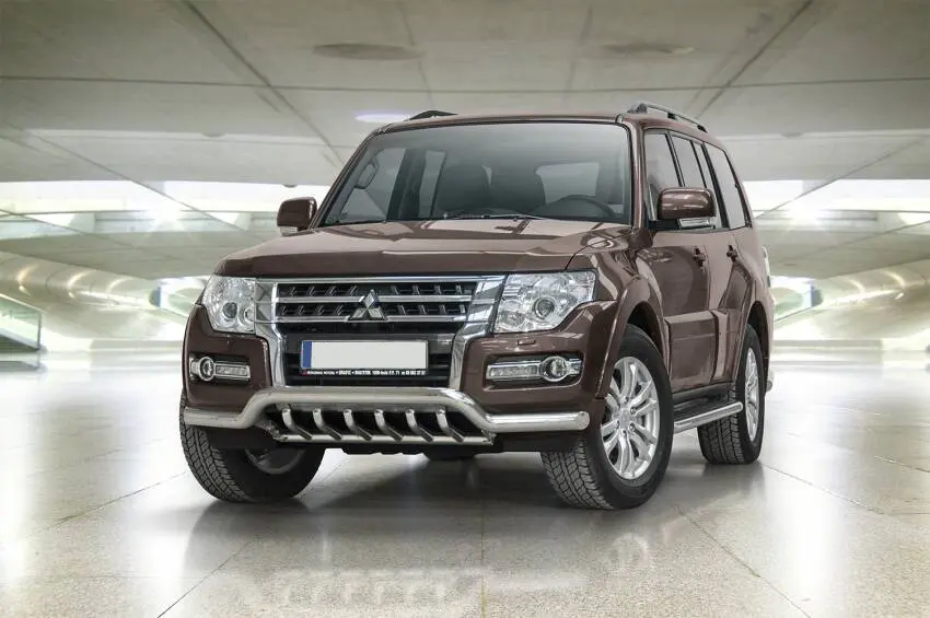 Frontfangerbeskytter rør nedre Mitsubishi Pajero IV Facelift 2015 - 2021 │ med underseksjonsgrill – bilde 2