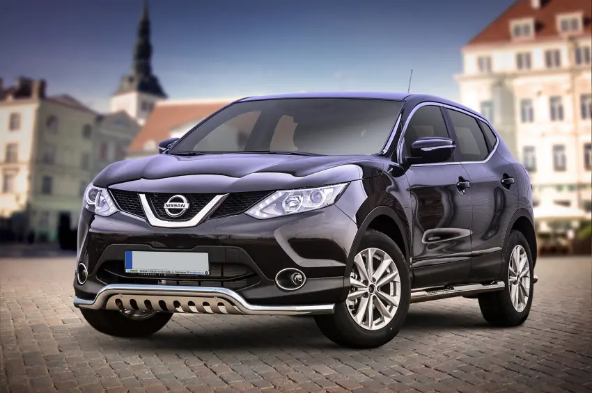 Frontfangerbeskytter rør nedre Nissan Qashqai (J11) 2013 - 2017 │ med underseksjonsplate