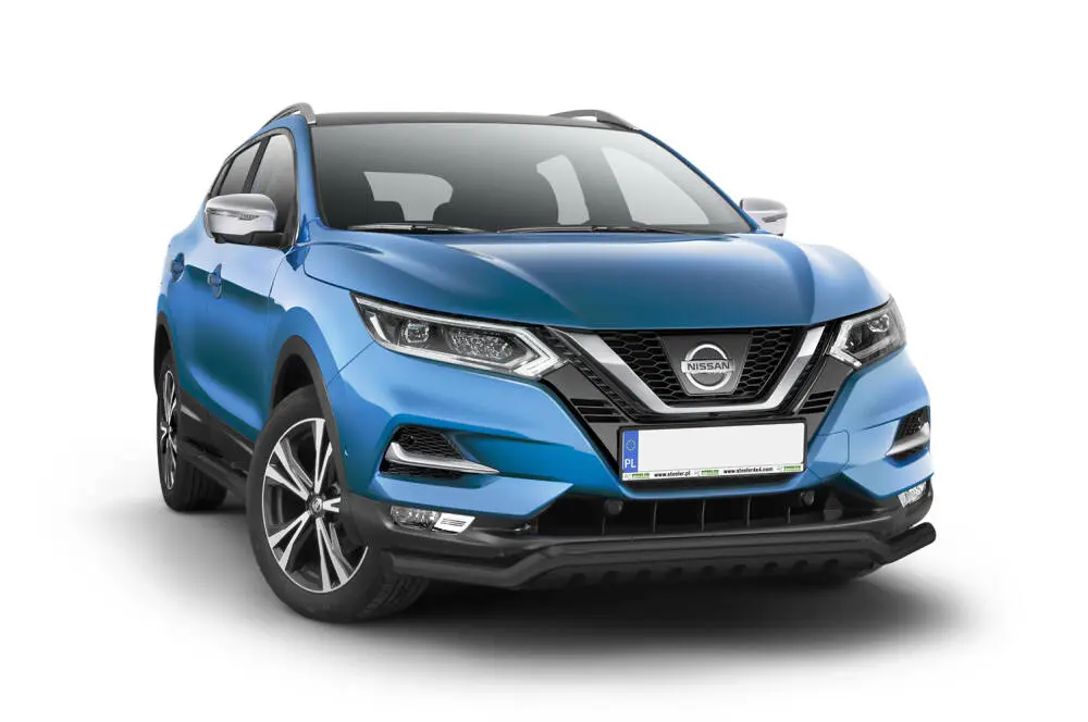 Frontfangerbeskytter rør nedre Nissan Qashqai (J11) Facelift 2017 - 2021 | med underseksjonsplate Black Edition