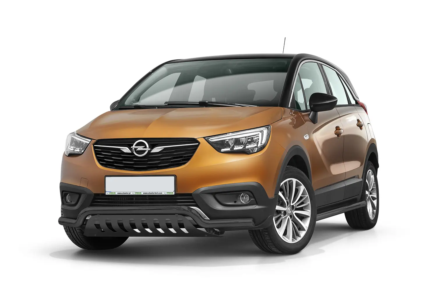 Frontfangerbeskytter rør nedre Opel Crossland X 2017-> med underseksjonsplate Black Edition