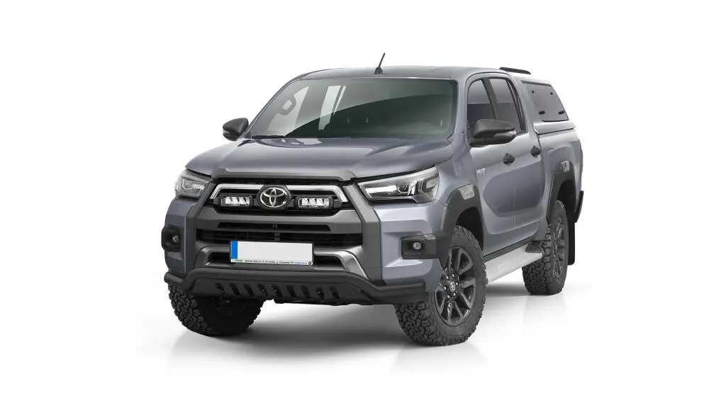Frontfangerbeskytter rør nedre Toyota Hilux Invincible VIII Facelift) 2020 -> │ med underseksjonsplate Black Edition