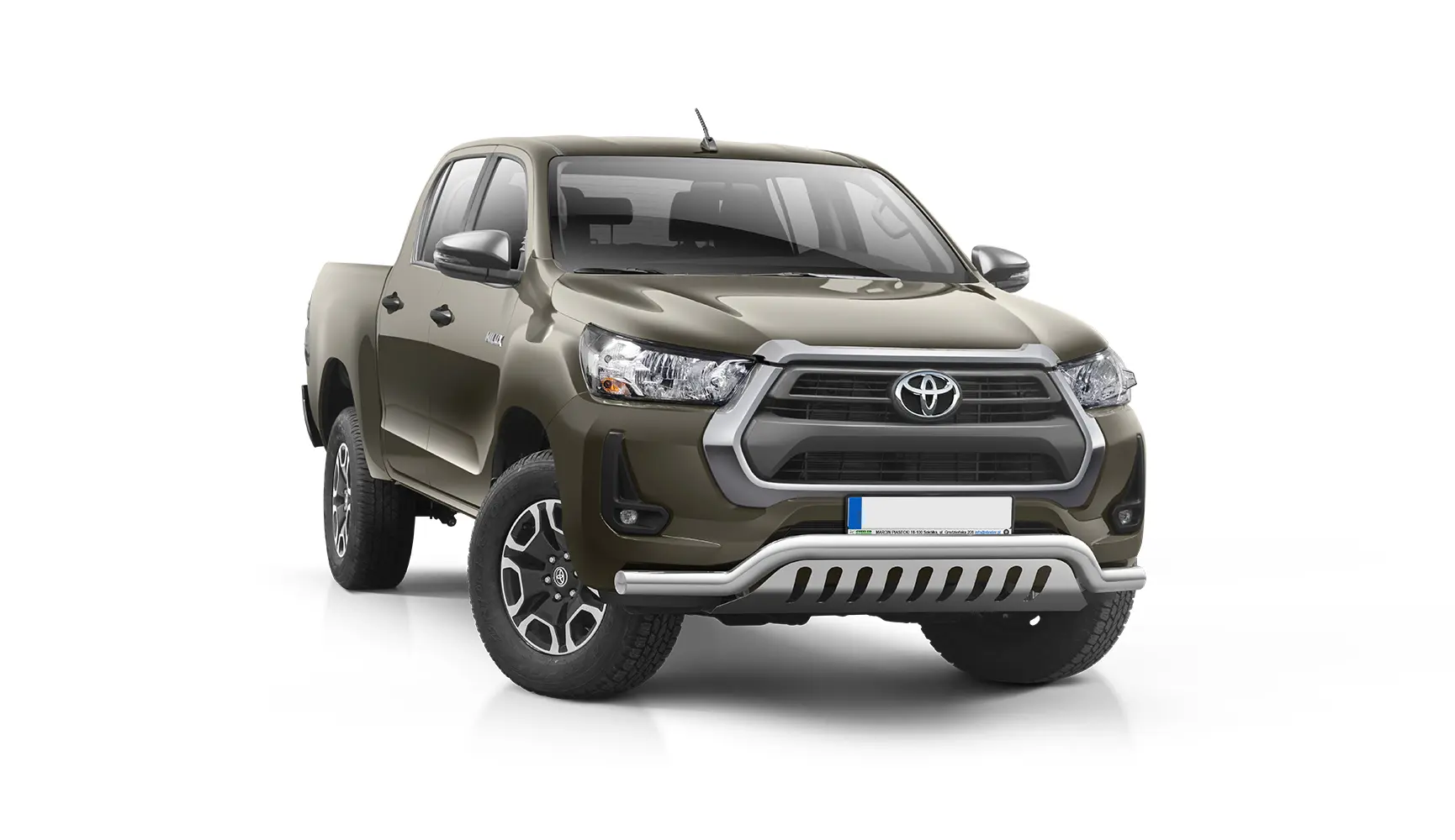 Frontfangerbeskytter rør nedre Toyota Hilux VIII Facelift 2020 -> │ med underseksjonsplate
