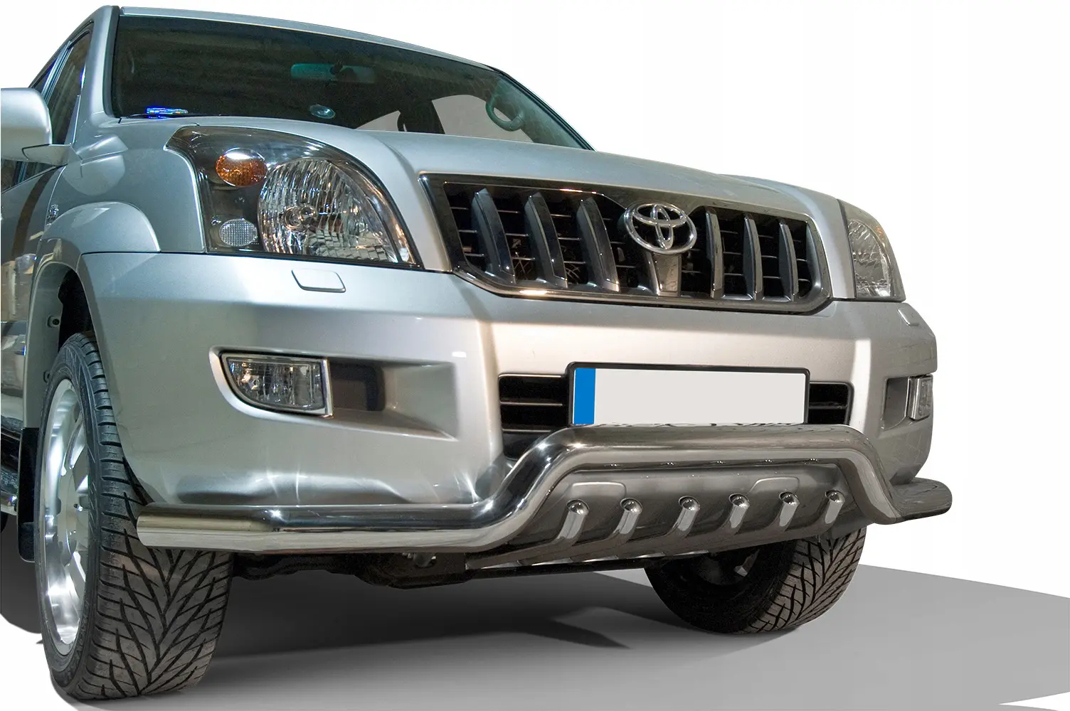 Frontfangerbeskytter rør nedre Toyota Land Cruiser 120 2002 - 2009 med underseksjonsgrill