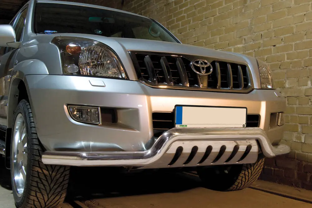 Frontfangerbeskytter rør nedre Toyota Land Cruiser 120 2002 - 2009 med underseksjonsplate – bilde 2