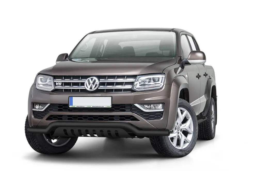 Frontfangerbeskytter rør nedre VW Amarok I V6 2016 - 2020 | med underseksjonsplate Black Edition