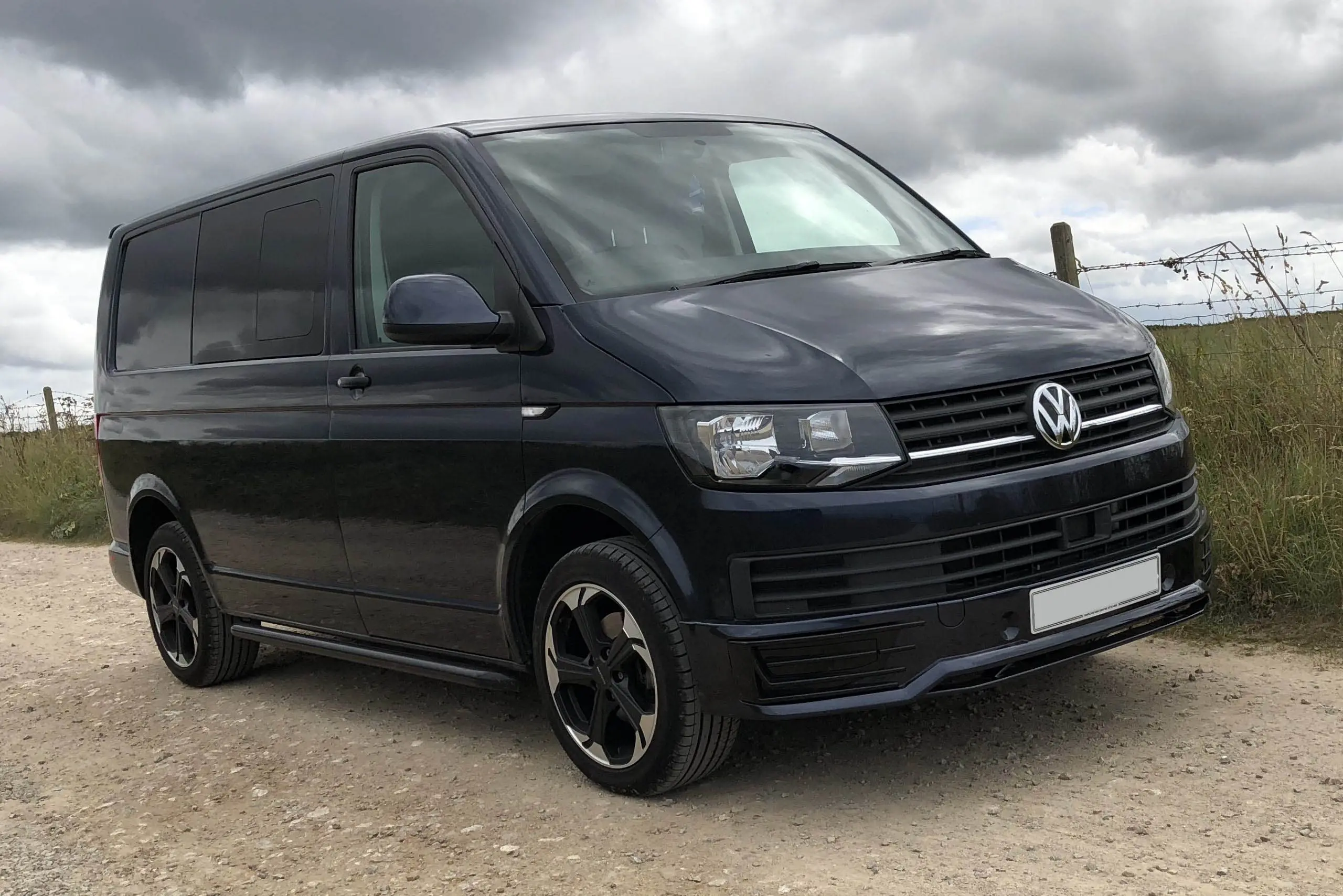 Frontfangerbeskytter rør nedre VW T6 2015 - 2019 │ Black Edition – bilde 3