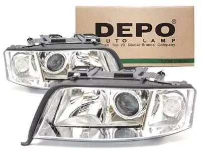Frontlykt Audi A6 C5 2001 - 2005  │ Xenon - Depo Headlights - sett 2 stk. Image 1