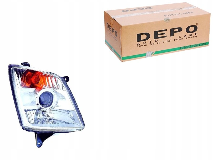 Frontlykt Isuzu D-Max I 2007 - 2012 │ høyre side - HB3/H7 Headlight