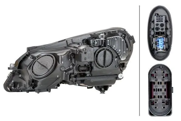 Frontlykt Mercedes-Benz (W212) 2009 - 2013 │ Bi-Xenon Høyre - Hella  Headlight Right Image 8