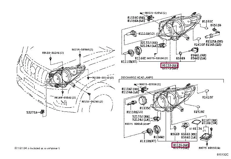 Frontlykt Toyota Land Cruiser J150 2009 - 2013 │ Venstre side - Bi-Xenon med AFS Headlight – bilde 2