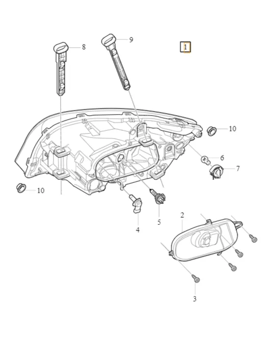 Frontlykt Volvo S60 / S60 Cross Country / V60 / V60 Cross Country 2011-2018 │ Genuine® høyre side – bilde 5