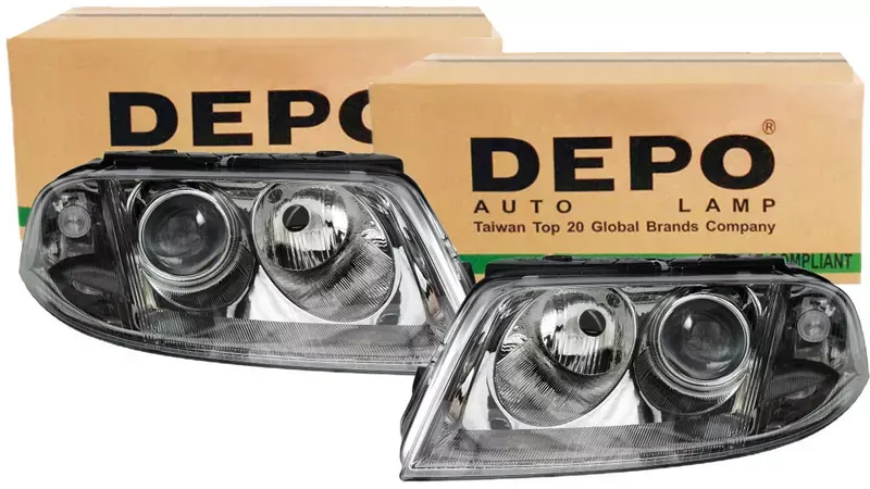 Frontlykt VW Passat B5 FL 2000 - 2005 │ DEPO Headlights - sett 2 stk.