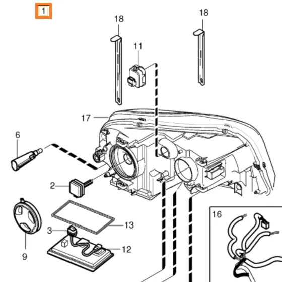 Frontlykt xenon Volvo XC90 2007-2016 │ Genuine® høyre side – bilde 4