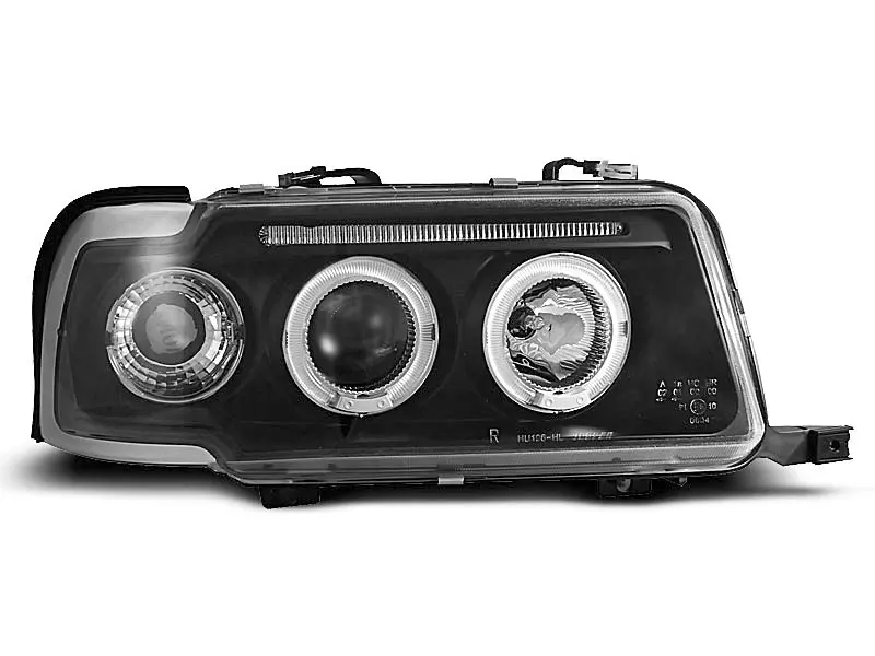 Frontlykter AUDI 80 (B4) 1991-1996 ANGEL EYES BLACK – bilde 3