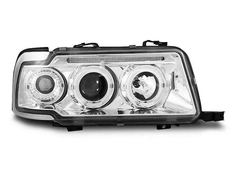 Frontlykter AUDI 80 (B4) 1991-1996 ANGEL EYES CHROME – bilde 2