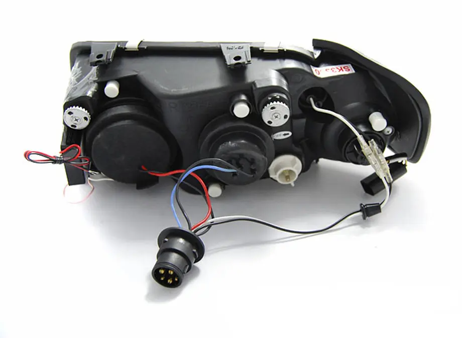 Frontlykter AUDI A3 (8L) 1996-2000 ANGEL EYES CCFL BLACK – bilde 3