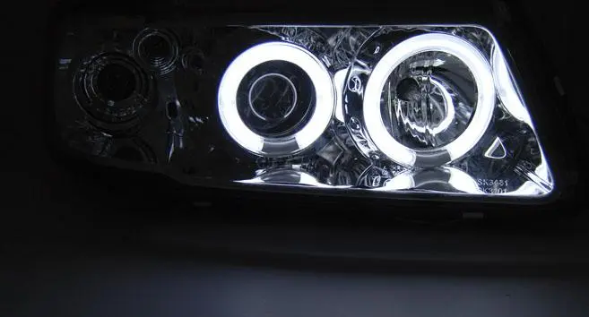 Frontlykter AUDI A3 (8L) 1996-2000 ANGEL EYES CCFL CHROME Image 4