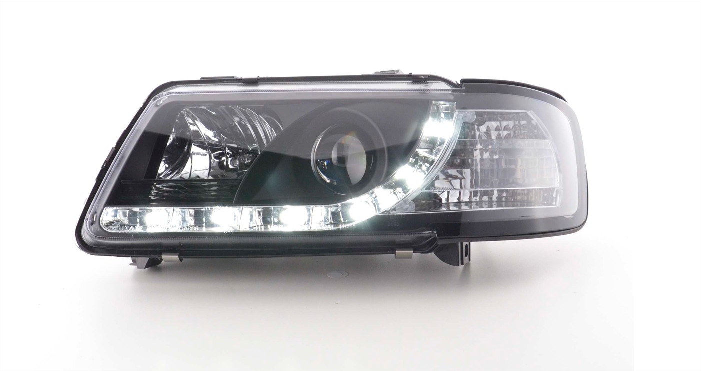 Frontlykter AUDI A3 (8L) 1996-2000 TRU DRL BLACK