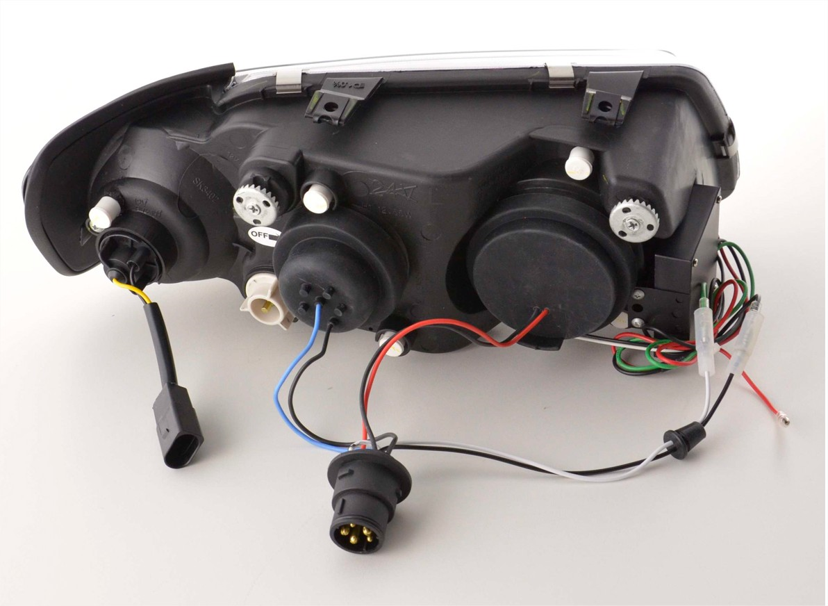 Frontlykter AUDI A3 (8L) 1996-2000 TRU DRL BLACK – bilde 3