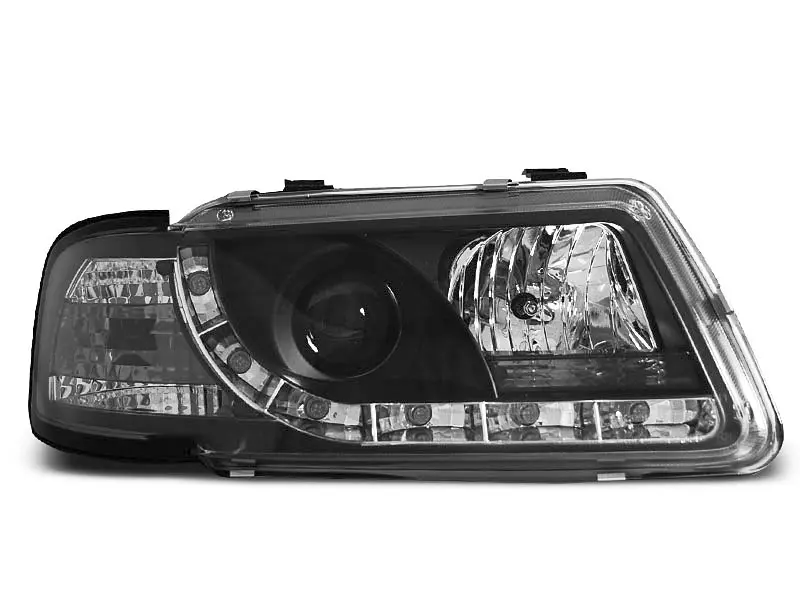 Frontlykter AUDI A3 (8L) 1996-2000 TRU DRL BLACK – bilde 5