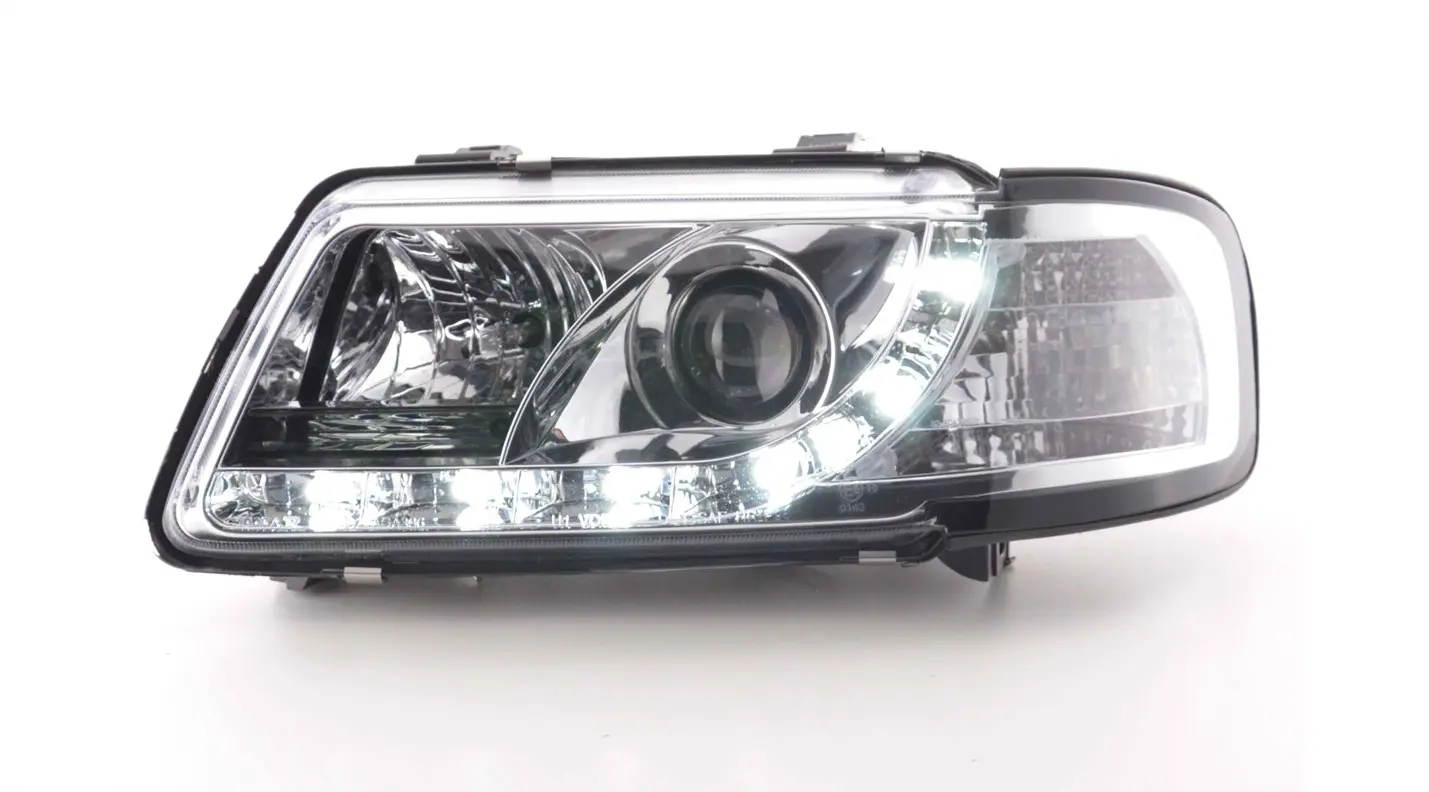 Frontlykter AUDI A3 (8L) 1996-2000 TRU DRL CHROME – bilde 2