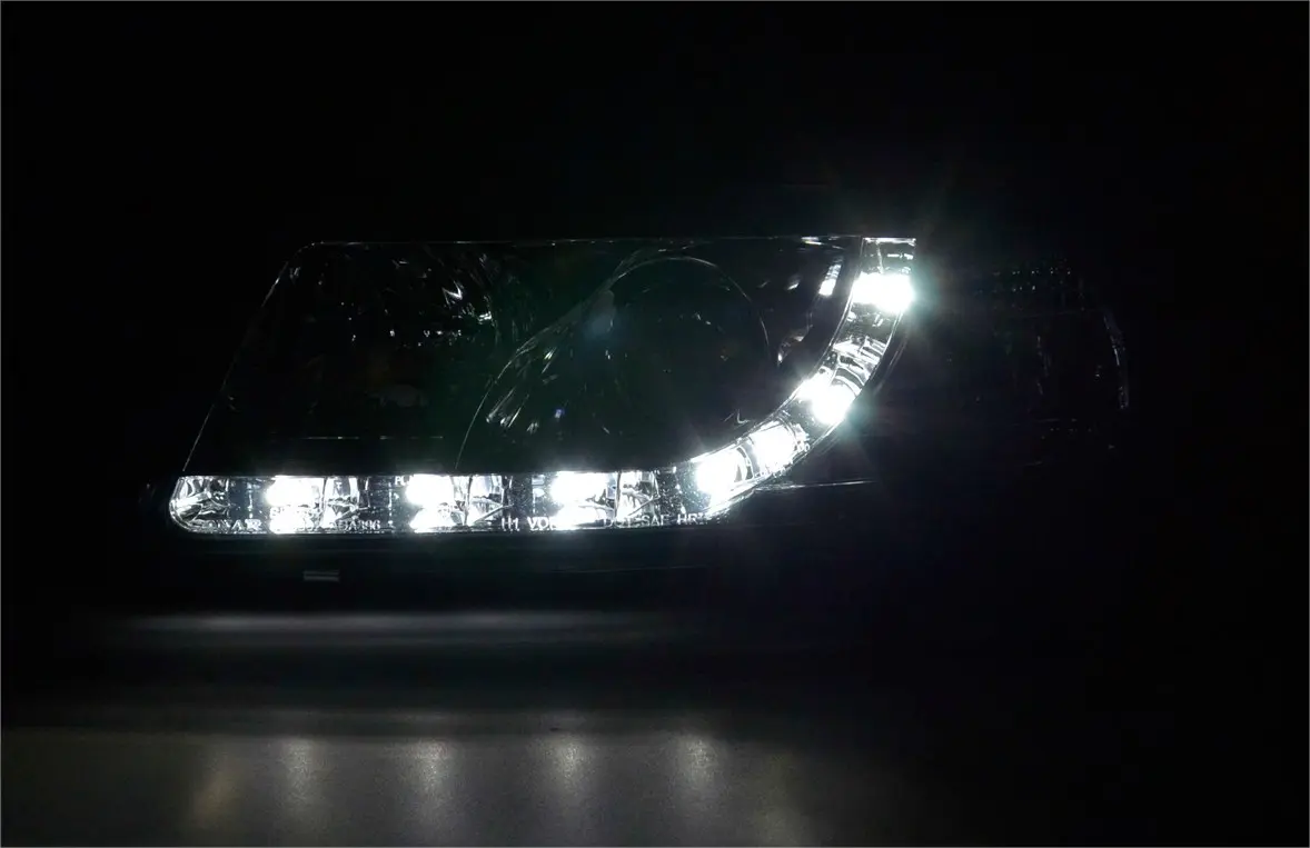 Frontlykter AUDI A3 (8L) 1996-2000 TRU DRL CHROME – bilde 5