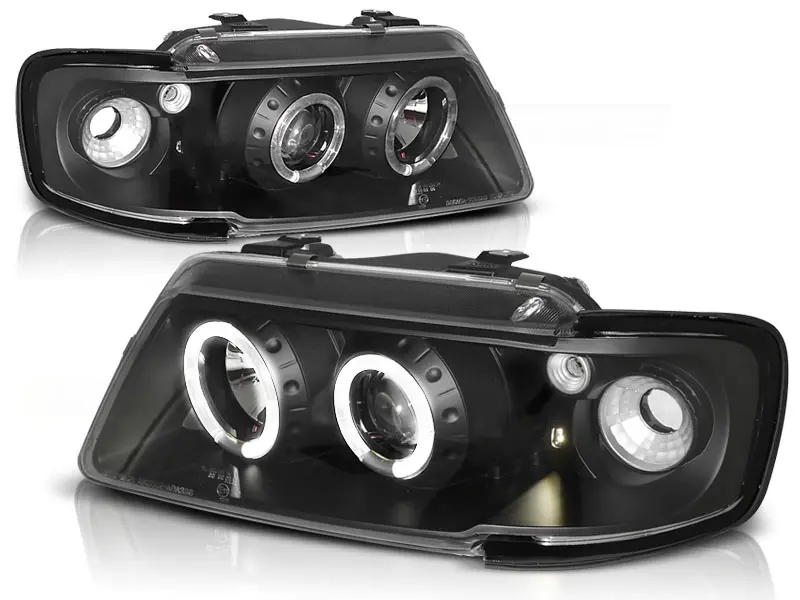 Frontlykter Audi A3 8L 1996 - 2003 │ ANGEL EYES BLACK