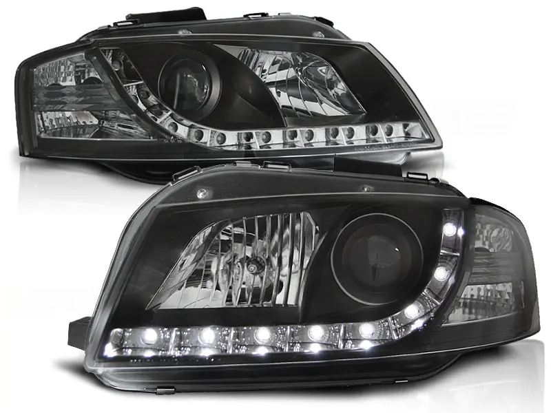 Frontlykter AUDI A3 (8P) 2003-2008 DAYLIGHT BLACK – bilde 2