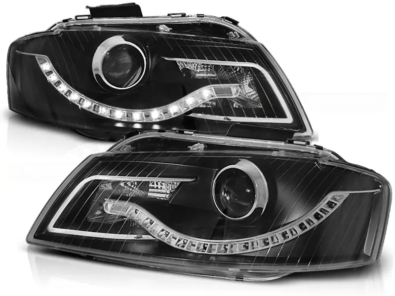 Frontlykter Audi A3 8P 2003 - 2008 │ DAYLIGHT BLACK