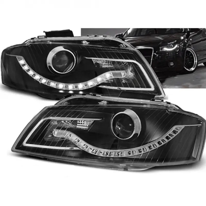 Frontlykter Audi A3 8P 2003 - 2008 │ DAYLIGHT BLACK – bilde 2