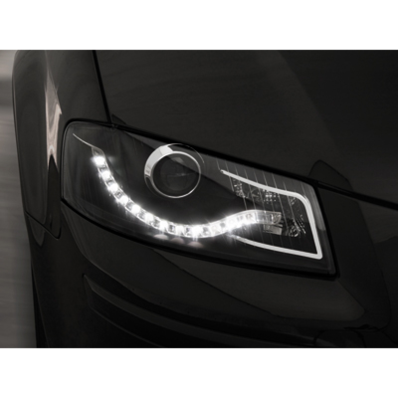Frontlykter Audi A3 8P 2003 - 2008 │ DAYLIGHT BLACK – bilde 3