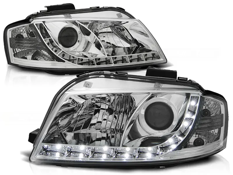 Frontlykter AUDI A3 (8P) 2003-2008 DAYLIGHT CHROME – bilde 2