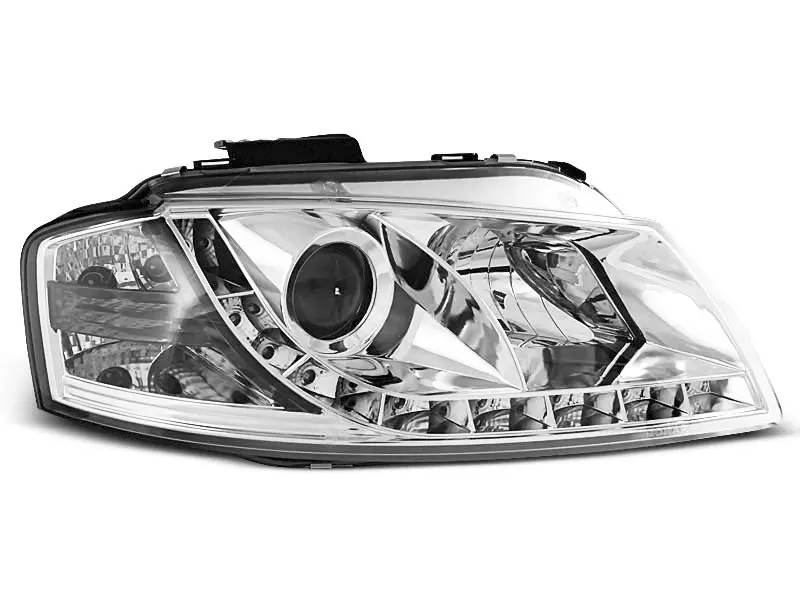 Frontlykter AUDI A3 (8P) 2003-2008 DAYLIGHT CHROME – bilde 3