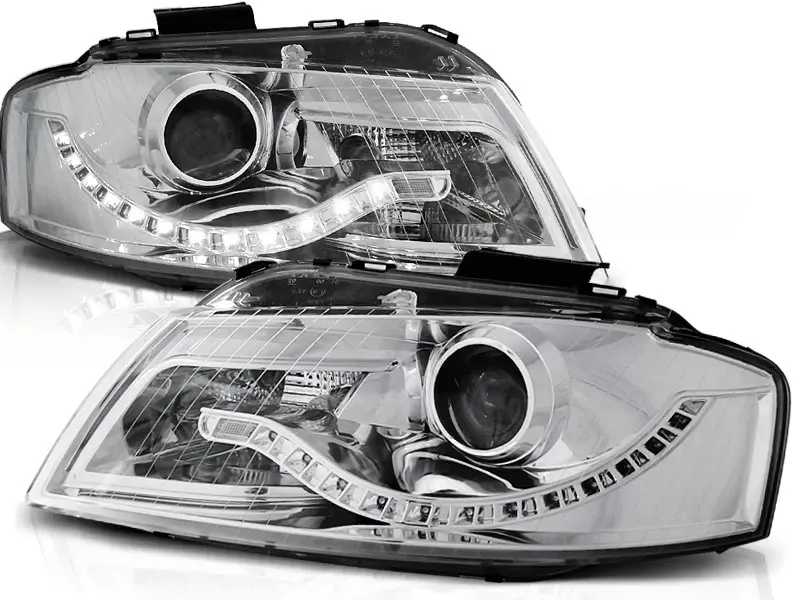 Frontlykter AUDI A3 (8P) 2003-2008 DAYLIGHT CHROME – bilde 2